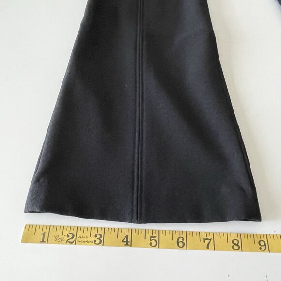 A.L.C. Pants Drew Size 4 Black Front Seam Crop Flare Knit Stretchy Kick Flare - Picture 8 of 11